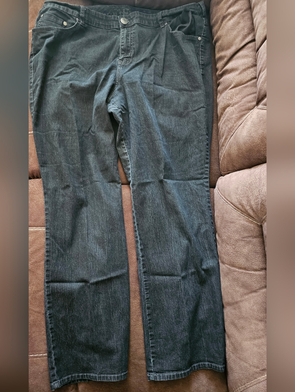 Dark Wash Straight Leg Jeans